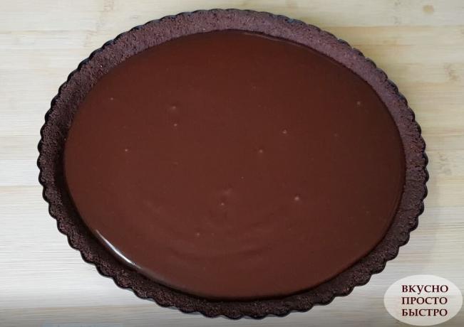 Proses penyusunan chocolate dessert