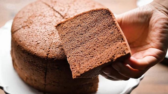 Benar dipanggang biskuit cokelat. Foto - Yandex. gambar