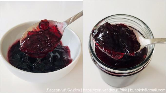 selai blackcurrant memiliki keadaan seperti jelly