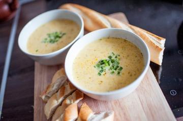 Sup keju olahan: Top 3 resep