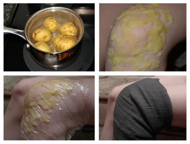 Penggunaan kentang untuk bersama hangat