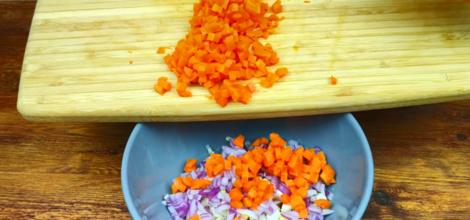 salad dengan wortel