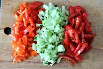 Salad "Ziff". Lezat dan mudah untuk mempersiapkan