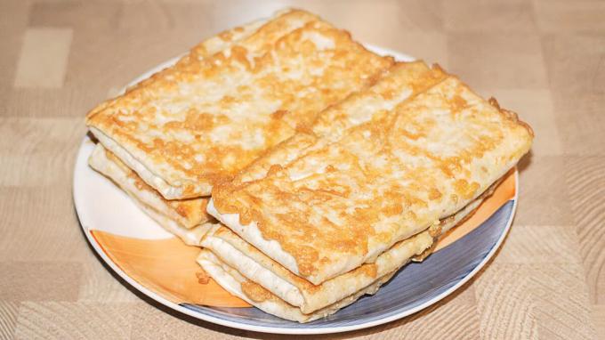Hot sandwich Lavash