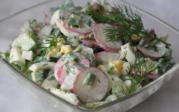 Salad lobak terburu-buru. Sederhana dan sangat lezat !!!