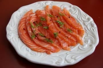 Toko kue "salmon" dari pink salmon