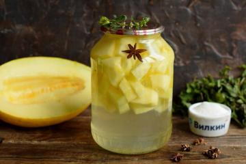 Melon dalam sirup untuk musim dingin