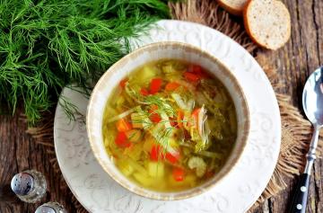 Sup sayuran tanpa daging