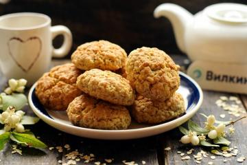 Kue oatmeal tanpa telur (mentega membuat kue menjadi sangat lembut)